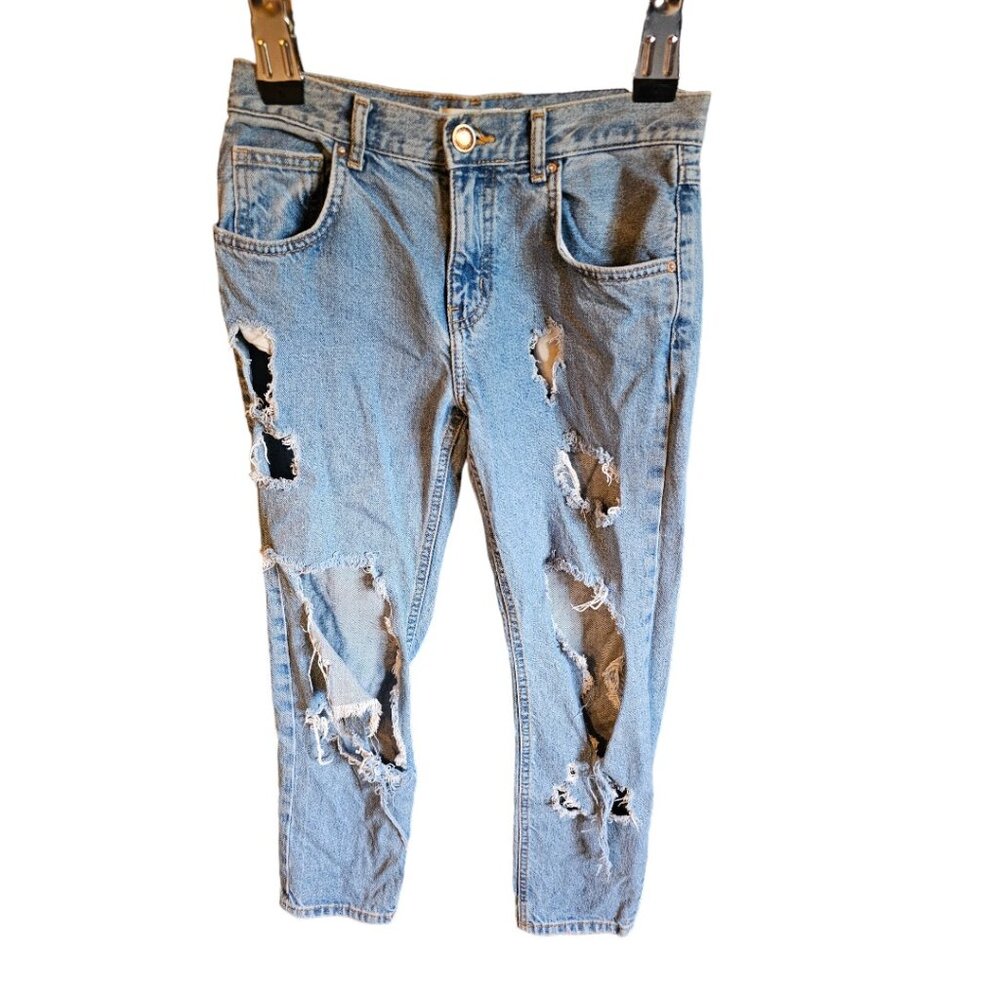 Forever 21 Midrise Ripped Jeans